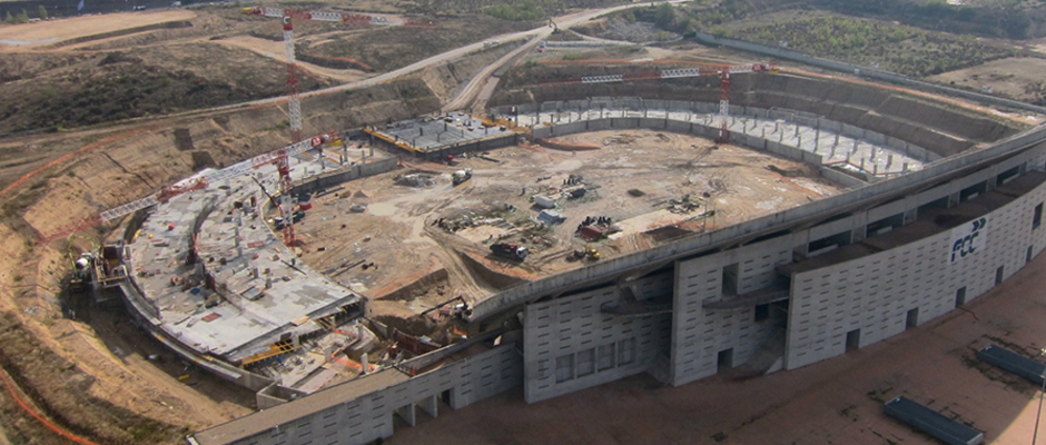 Obras Nuevo Estadio Octubre 2013